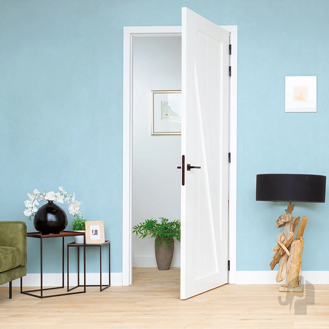 Binnendeur Austria Cabana Blanco Uno links